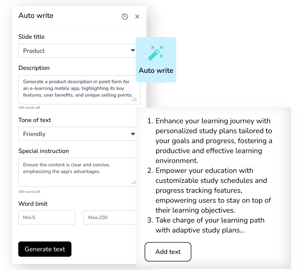 AI-generated content for your pitch